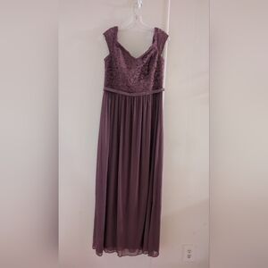 David's Bridal | Dresses | Spaghetti Strap Mesh Cross Waist Bridesmaids  Dress In Petal Brand New Size 2 | Poshmark